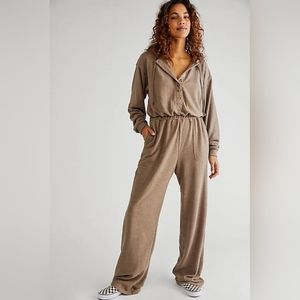 NWOT Free People Beach Street Chic One piece Jumpsuit XS